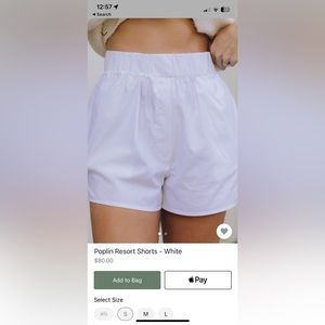 Daily drills poplin shorts